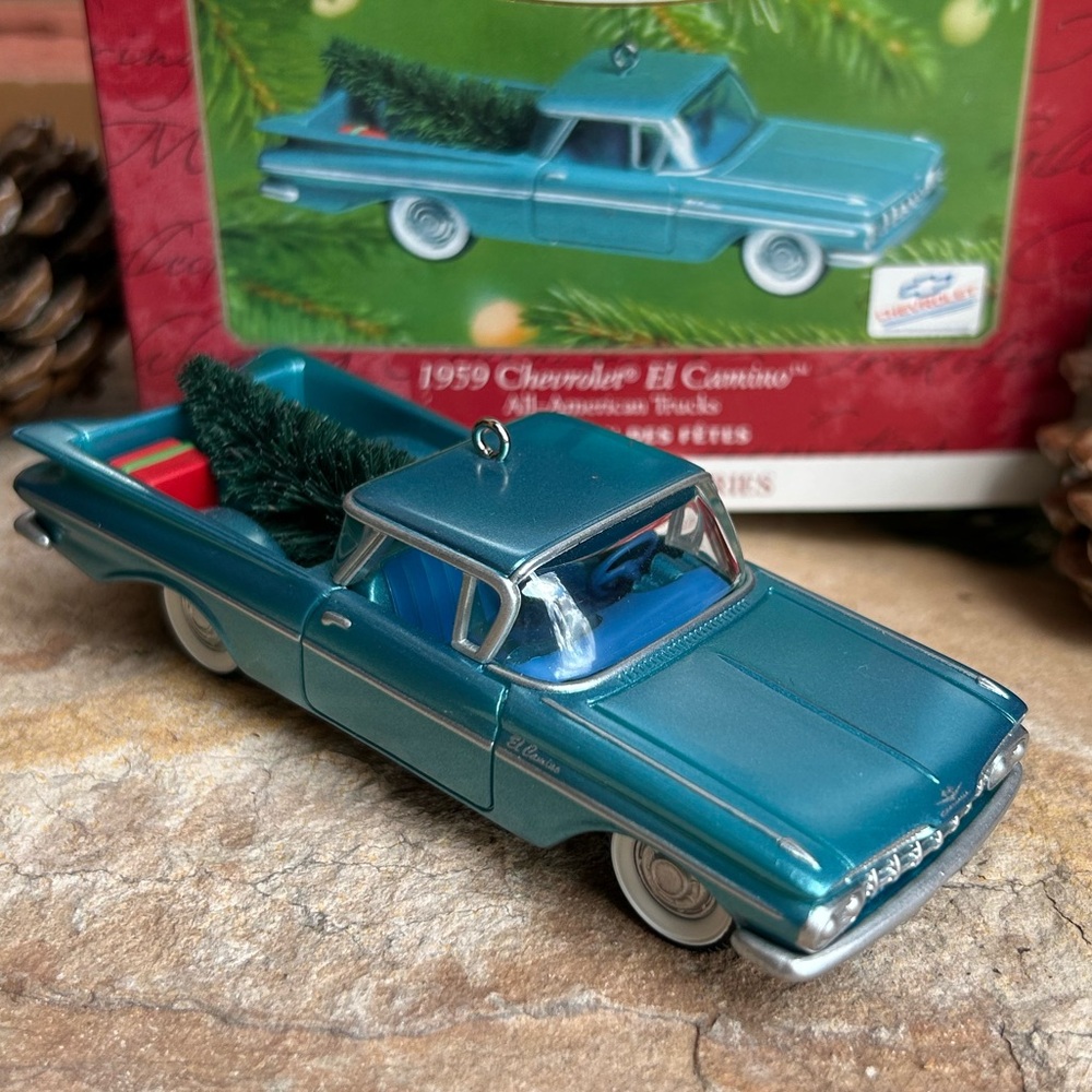 Hallmark 1959 Chevrolet El Camino Blue Keepsake Ornament New in Box